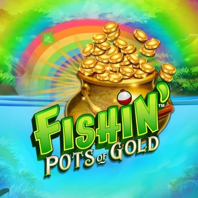 Fishin Pots Of Gold logo by Gameburger Studios at Viu Viu Casino