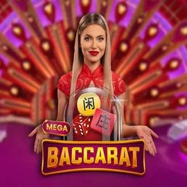 Official Live Casino logo: Mega Baccarat by Pragmatic Play at Viu Viu Casino